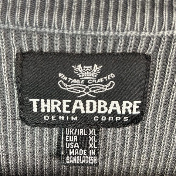 Threadbare Denim Corps Men’s Vintage Crafted Sweater Sunwashed Lightweight XL - Picture 7 of 10